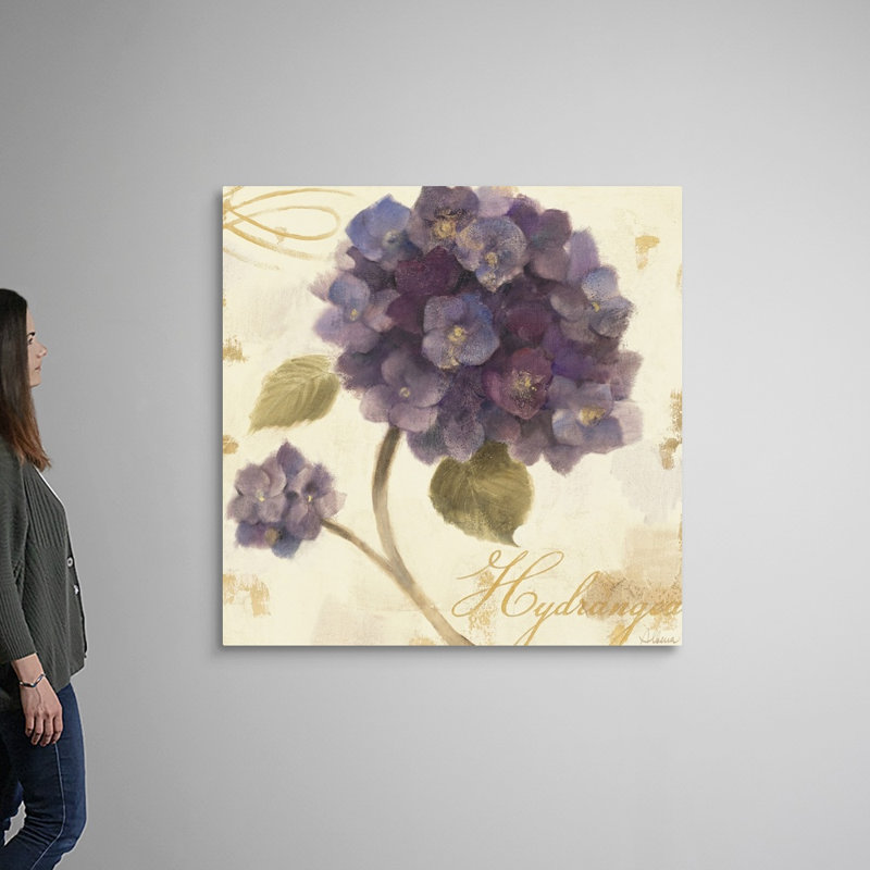 Abondant hortensia I, art mural sur toile, Toile tendue, H 48 po x l 48 po x P 1,25 po