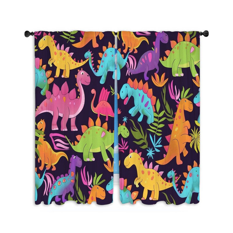 Paire de rideaux obscurcissant en polyester Eulices, L 20 po x L 63 po