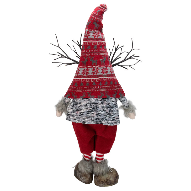 Gnome de Noël 30 pouces avec chapeau de Noël nordique