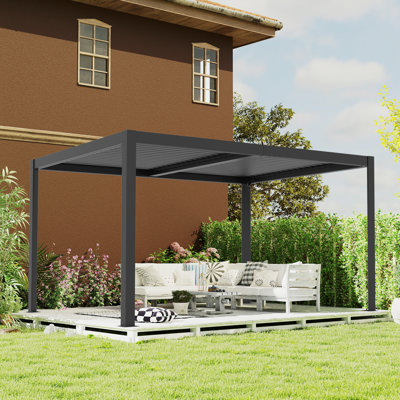Pavillon de jardin portatif en métal x P 10 pi Verona
