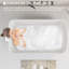 Baignoire de trempage autoportante 49 po en acrylique, baignoire japonaise carrée, blanc brillant, option de bain intérieur spacieux