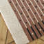 Exclamation Wool Striped Area Rug in Bois De Rose-1464365916