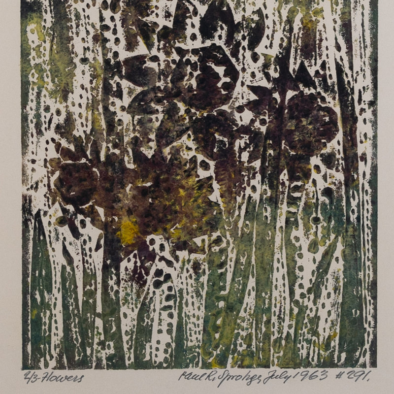 Flowers Framed Drawing Print