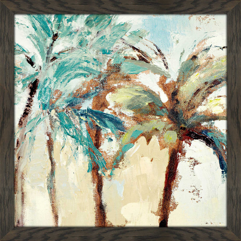 «Bright Island Morning II», reproduction de peinture à l'acrylique encadrée, H 37,5 po x l 37,5 po x P 1 po