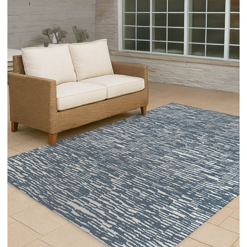 Strands Non-Slip Outdoor Rug, Rectangle 5' x 7'