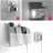 Clear Wall Mounted Charging Phone Holder Smart Phone Station TV Remote Control Holder Wall Box