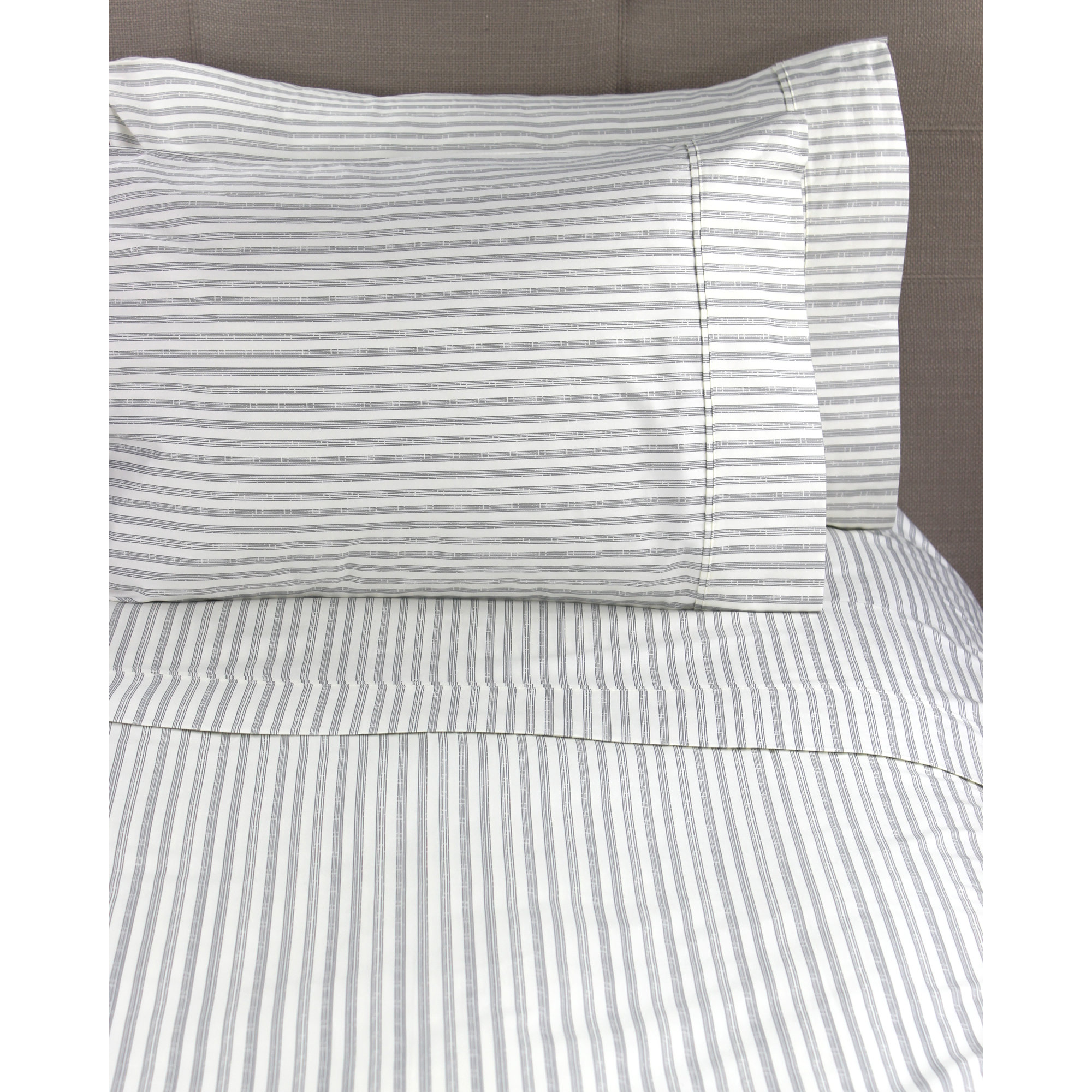 Cobbett Sateen Sheet Set, King, Gray