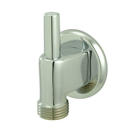 Kingston Brass Shower Scape Wall Mount Supply Elbow with Pin Mount Hook, Polished Chrome