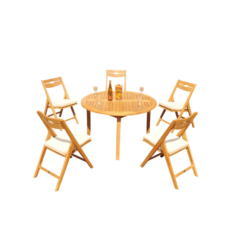 Ensemble repas pour 5 personnes Emmetsburg, 75 po x 48 po x 31,5 po, 5