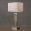 Lampe de table de conception moderne 1pc, lampe de table décorative décorative scintillante, lumière de danse de l'eau, veilleuse satinée