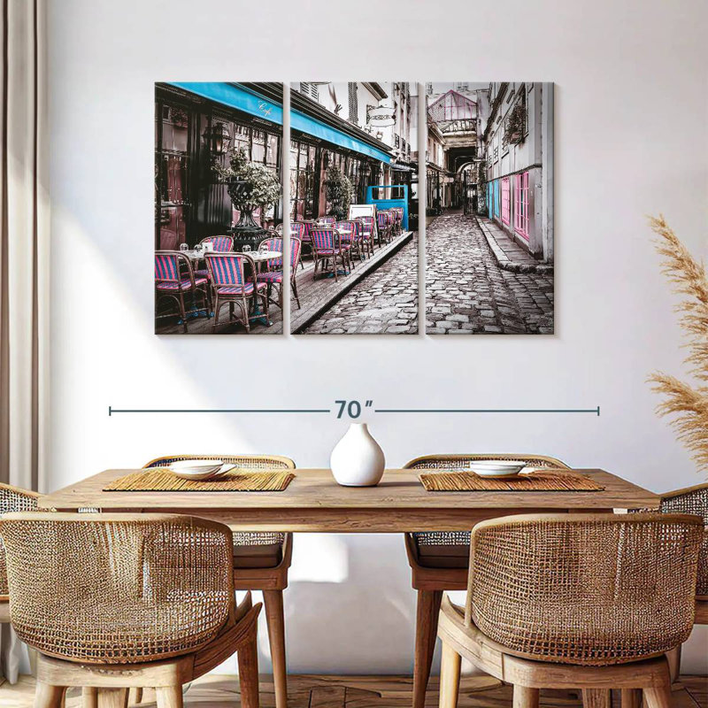 Sebbie Retro Pop French Cafe, 36" H x 57" W