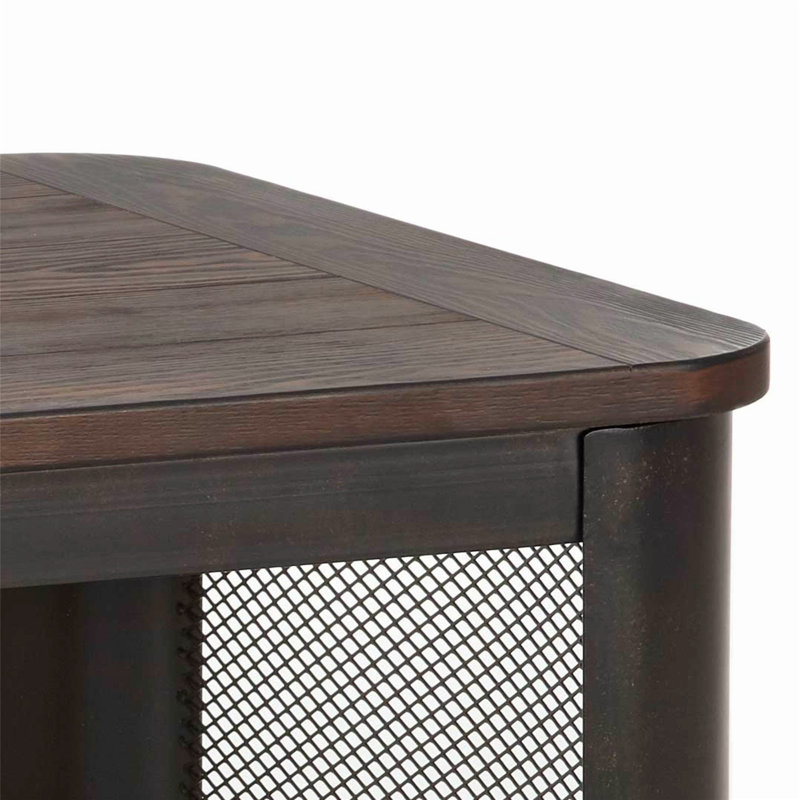 Gerringer Solid Wood Top End Table