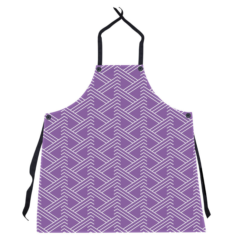 Jordao Bib Apron, Violet/White