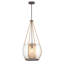 Luminaire suspendu en bronze sable à 1 lumière Ayob-720323710