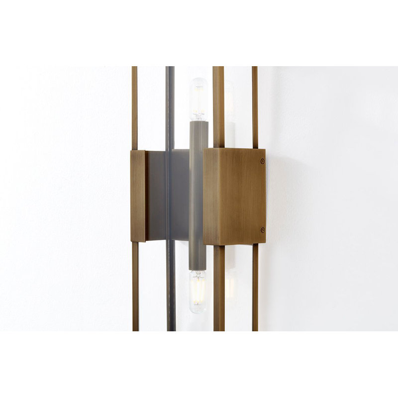 Santa Clara 2 Light Wall Sconce, 18" H x 6.5" W x 6.5" D