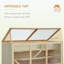 Amber Wooden Hamster Cage Exercise Play House Pen with Tray Openable Top