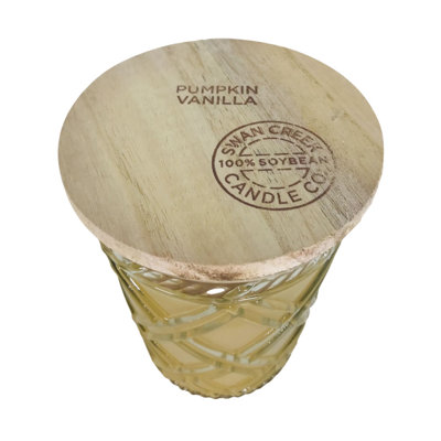 Bougie pot citrouille parfumée à la vanille