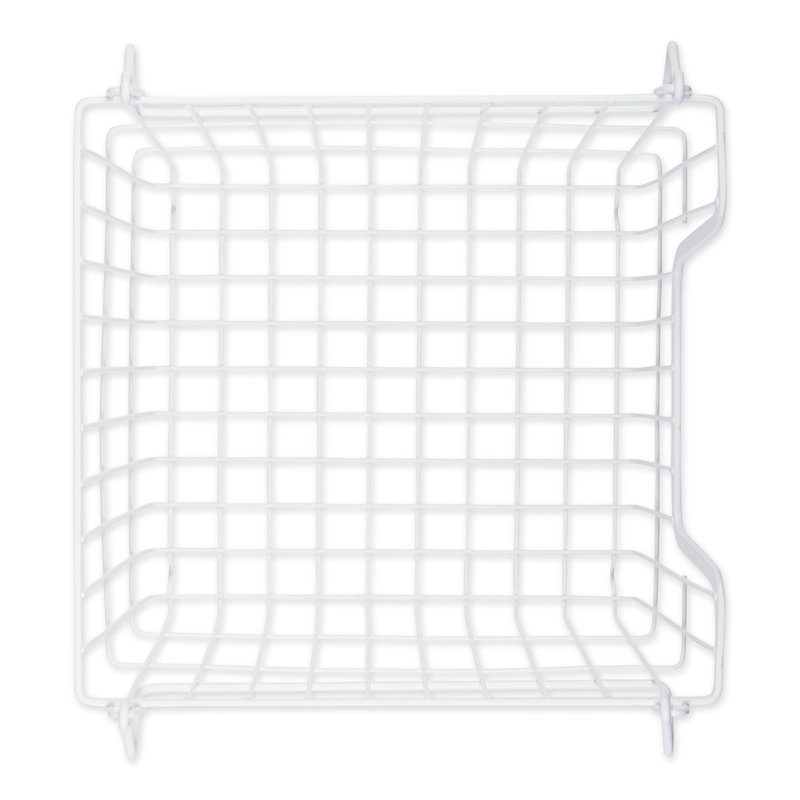 Rebrilliant Decorative Basket, 11" H x 11" W x 11" D, White