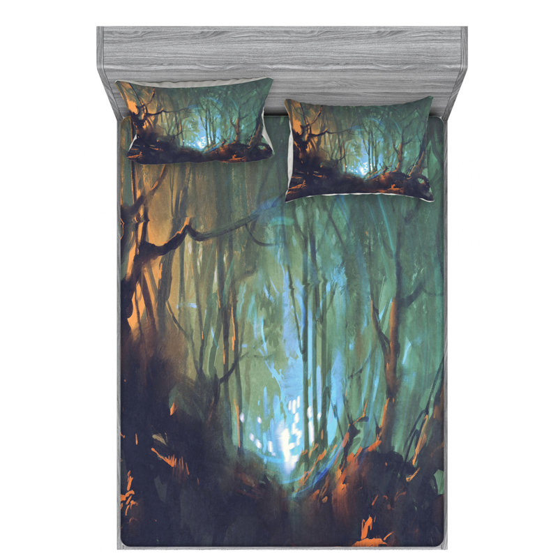 Microfiber Sheet Set, Queen Sheet Set with Fitted Sheet