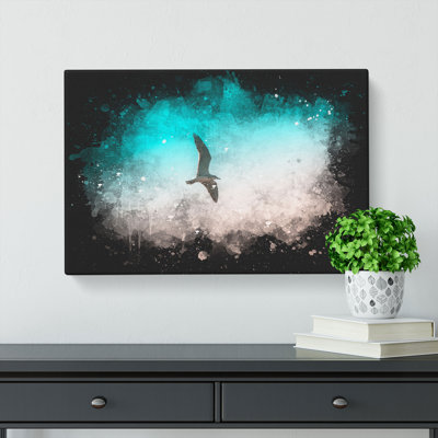 Soaring Seagulls - Wrapped Canvas