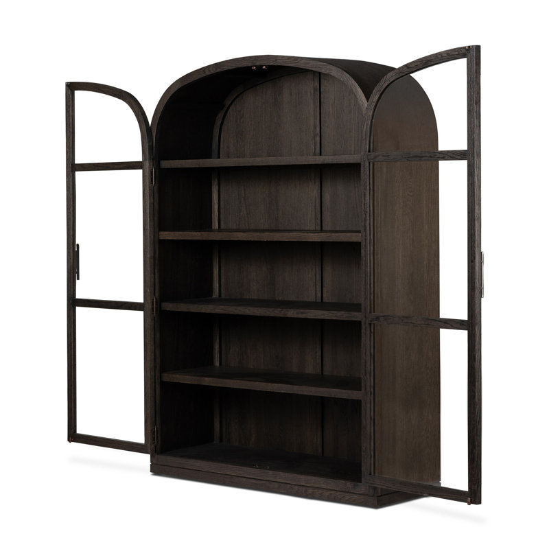 Large armoire Hepburn - chêne anthracite foncé, Dark Anthracite Oak Veneer