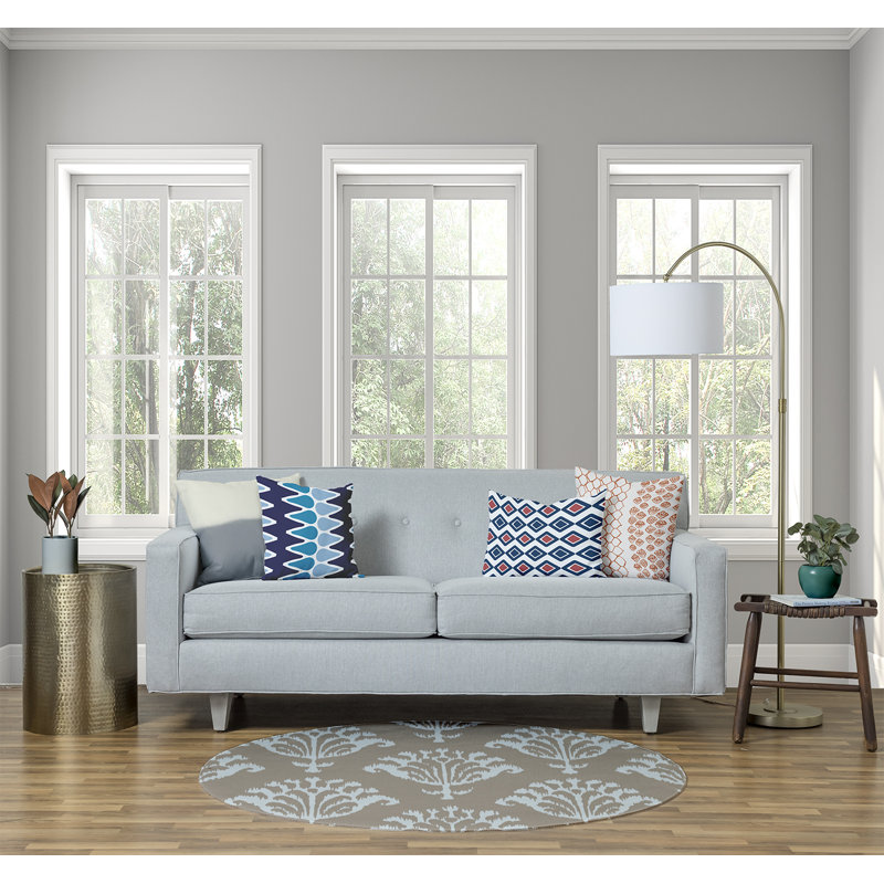 Bharti Chenille Floral Indoor Rug, Round 5'