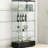 Multifunctional Glass Case With 2 - Door, 4 Shelves, And Adjustable Lighting For Different Rooms Office Drawers,-1046097873