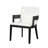 Modern Wood & White Glossy PU Leather Upholstered Dining Chairs Set Of 2-481424484