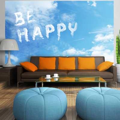 Be Happy 2.8m x 400cm Wallpaper