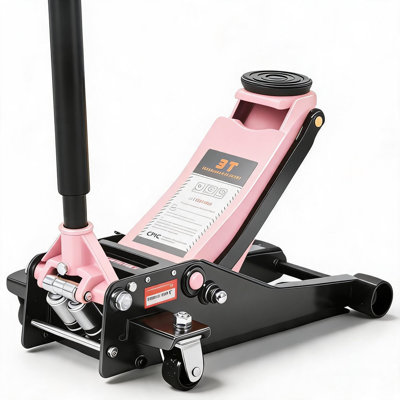 3 Ton (6,000 Lb) Low Profile Hydraulic Racing Floor Jack with Dual Piston Quick Lift Pump Heavy Duty Steel Lifting Range 2.95 to 16.54 Inch for Car SUV Truck Garage, 28.0 * 14.2 * 3.0 Inch