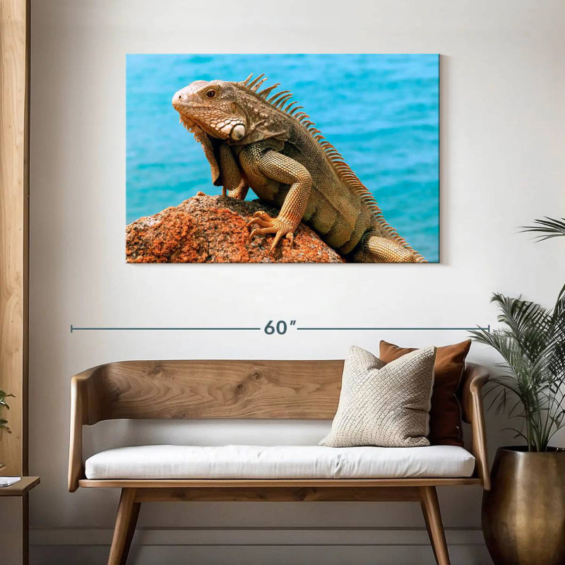 Iguana By The Sea, 30" H x 45" W