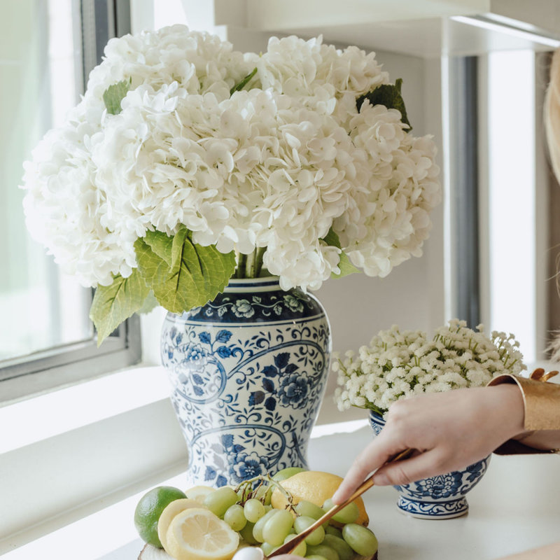 Tinsley Realtouch Hydrangea Arrangement, Blue
