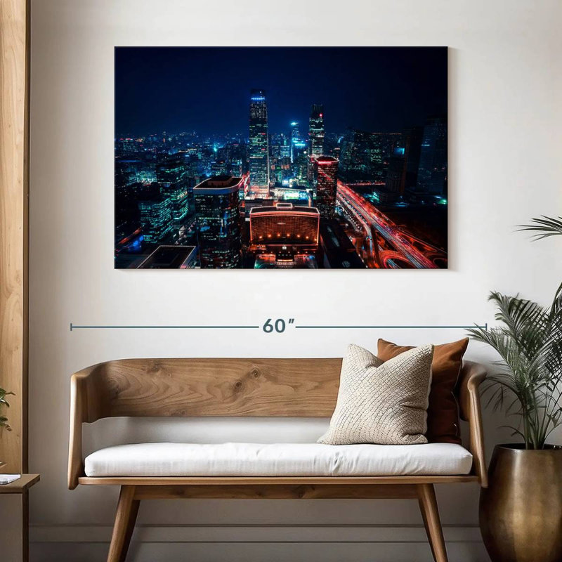 Beijing CBD Night, 32" H x 48" W