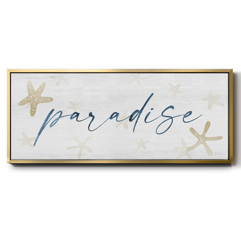 Paradise- Framed Canvas, 24" H x 60" W