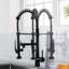 Robinet rétractable pour la cuisine - Robinet pré-rinçage noir mat à pré-rinçage commercial