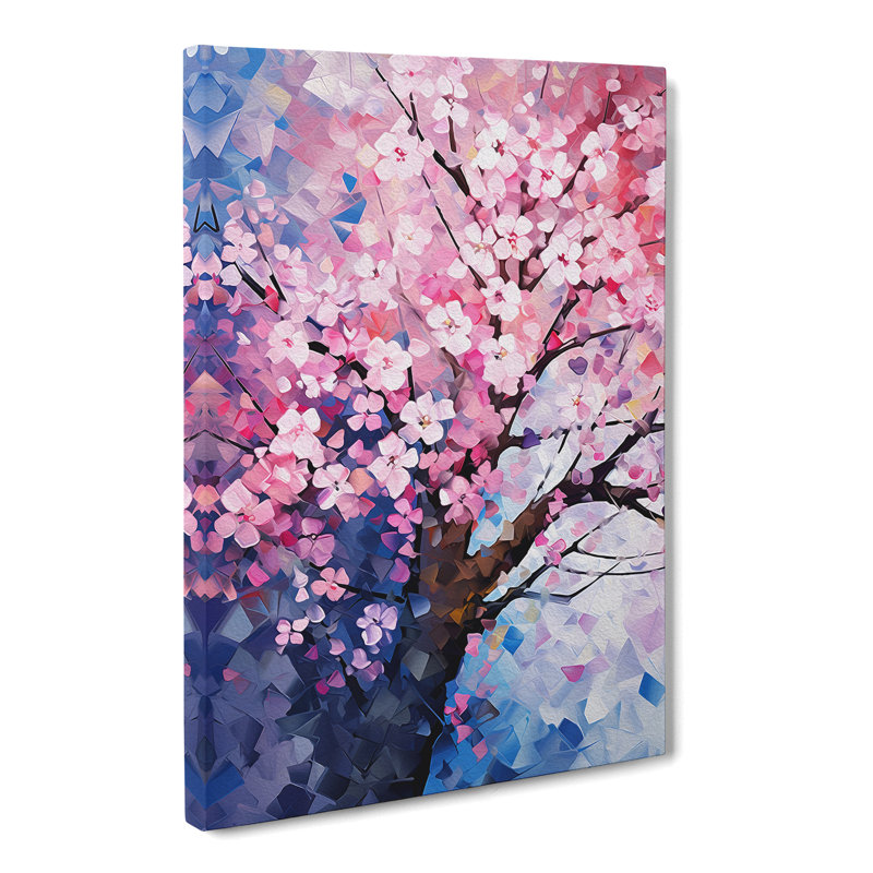 Cherry Blossom Tree Orphism No.3 - Wrapped Canvas, 76cm H x 50cm W x 3cm D