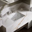 Brazn Rectangle Undermount Bathroom Sink