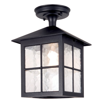 Janelle 7 cm W 1 - Bulb LED Outdoor Semi Flush Mount Outdoor Flush Mount