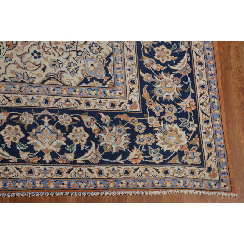 Grand tapis orange traditionnel 10x14