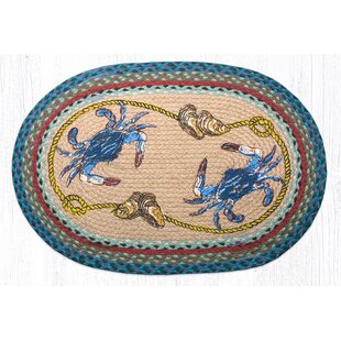 Custom Personalized Beach Decor Doormat Blue Crab Beach Door 