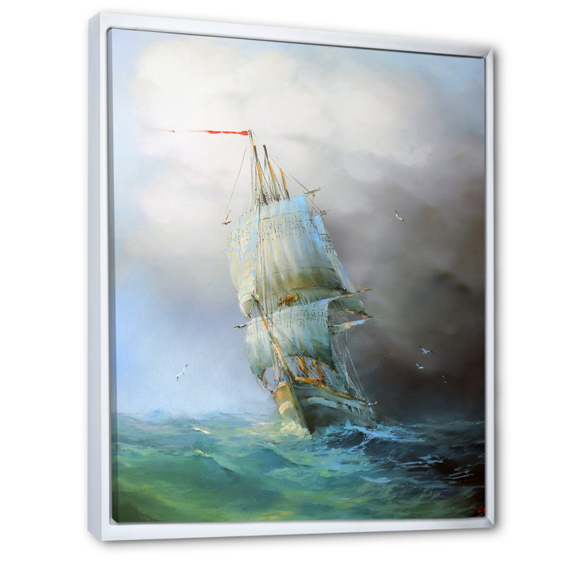 Vieille bataille navale III - art nautique et côtier sur toile, H 20 po x l 12 po x P 1 po