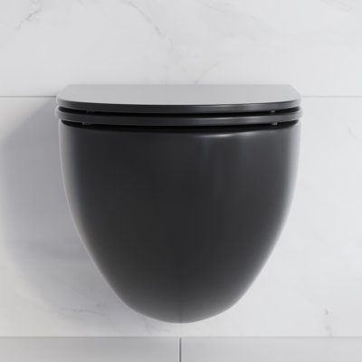 Ensemble de toilette à fixation murale avec plaque de chasse 0,8 / 1,6 GPF St. Tropez