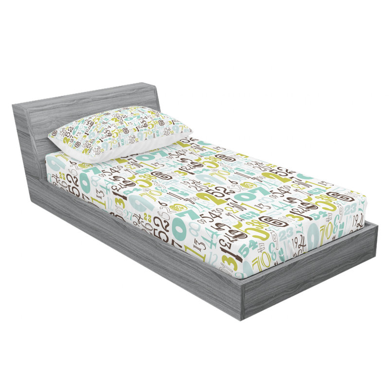 Microfiber Sheet Set, Twin Sheet Set with Fitted Sheet