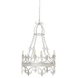 Venetian 4 - Light Candle Style Wagon Wheel Chandelier