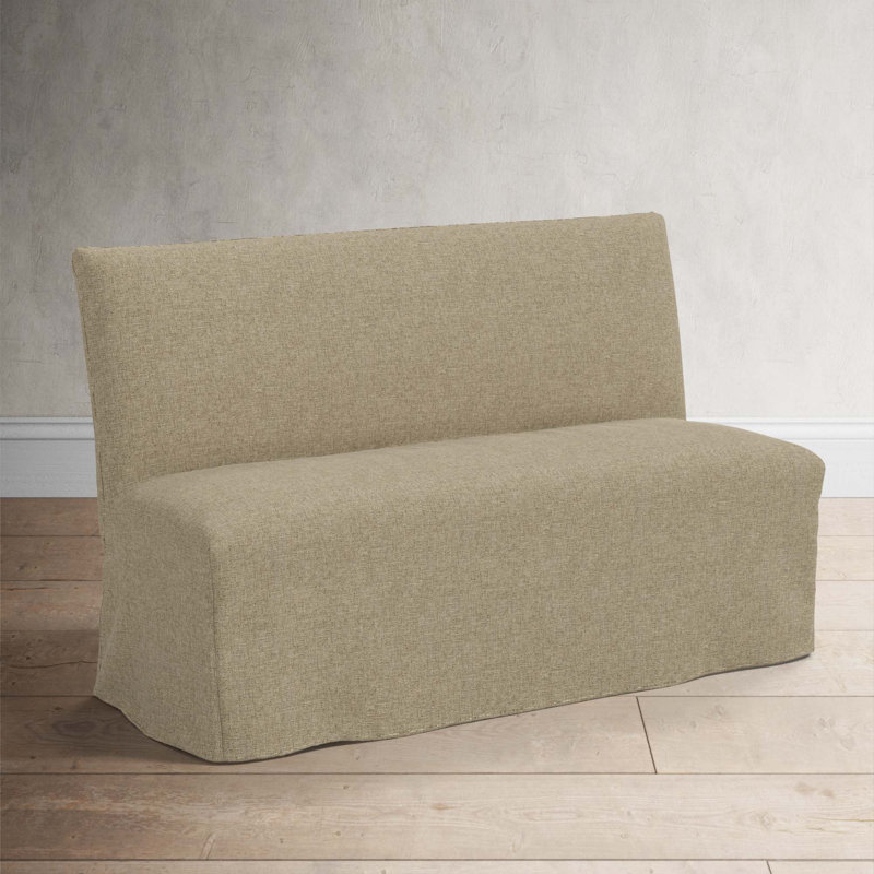 Ivanka Upholstered Bench, Zuma Natural Textured Linen