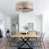 Jaybin Low Profile Caged Ceiling Fan Light with Remote