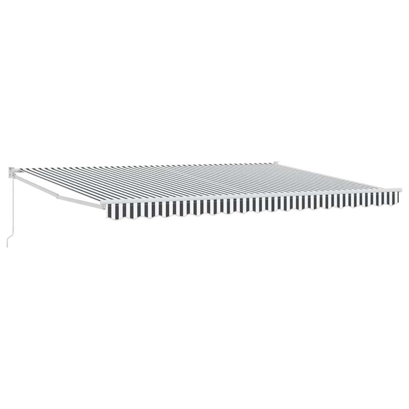 VidaXL 450cm W x 300cm D Polyester Cover Retractable Patio Awning