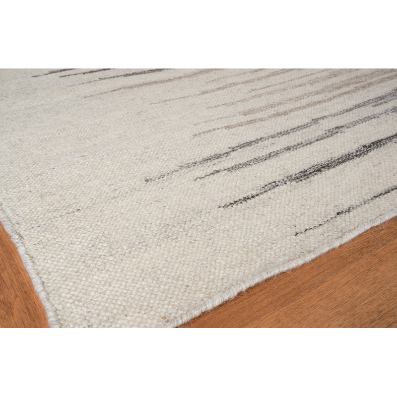 Scandinavian Wool Geometric Area Rug, Rectangle 10' x 14'