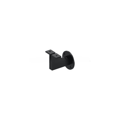 6FFB56E725A54E989A57EDFE63DC3F9E Support de main courante moderne, projection 3 1/4 po, noir robuste