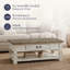 Table basse en bois massif de 47 po de largeur Laneta